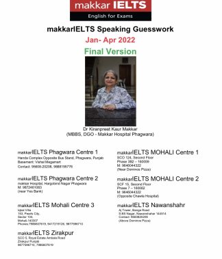 Makkar IELTS Speaking Jan-Apr Final Version 2022