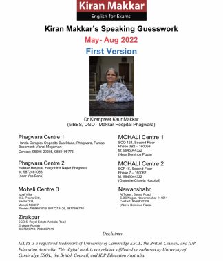 Makkar IELTS Speaking May-Aug First Version2022
